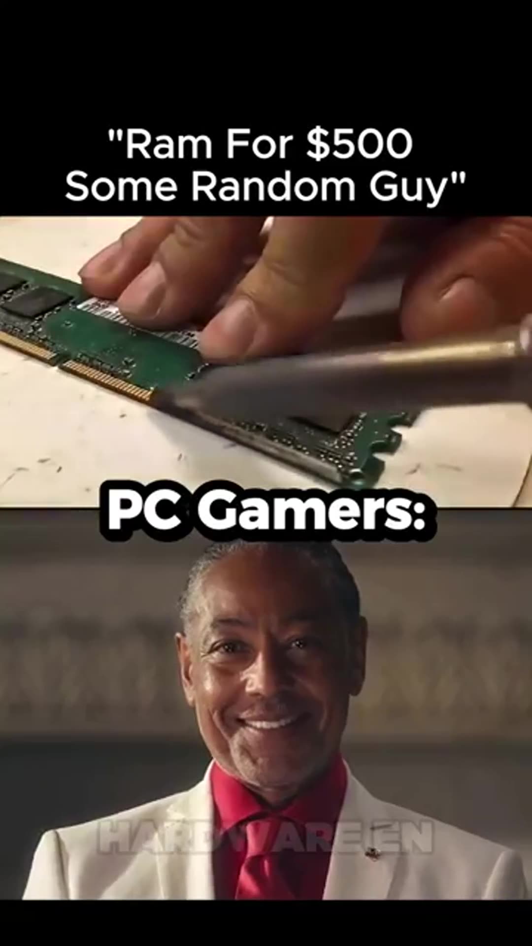 RAM Damage PC Gamers Reaction Meme by @hoodclassics_qeciim / Smolish